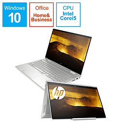HP ノートパソコン ENVY x360 15-ed0000 ナチュラルシルバー 18K48PA-AAAB [15.6型 /Windows10 Home /intel Core i5 /メモリ:8GB /SSD:512GB /Office HomeandBusiness /2020年10月モデル]