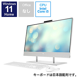 HP 571D3PA-AAAA デスクトップパソコン HP All-in-One 24-dp1050 タッチ対応 ナチュラルシルバー [23.8型 /Windows11 Home /intel Core i5 /メモリ:8GB /HDD:2TB /SSD:256GB /無し /2022年6月モデル]