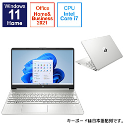 HP ノートパソコン HP 15s ナチュラルシルバー 6Z7E0PA-AAAB [15.6型 /Windows11 Home /intel Core i7 /メモリ:8GB /SSD:256GB /Office Home and Business /日本語版キーボード /2022年10月モデル]