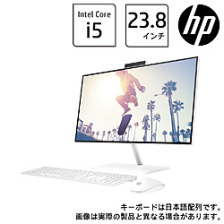 HP 6K5C3PA-AAAA デスクトップパソコン HP 24-ck0000 AiO スターリーホワイト [23.8型 /Windows11 Home /intel Core i5 /メモリ:8GB /HDD:2TB /SSD:256GB /無し /2022年11月モデル]