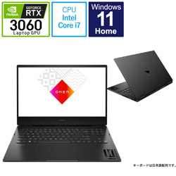 HP 6M0W4PA-AACB ゲーミングノートパソコン OMEN Gaming Laptop シャドウブラック [16.1型 /Windows11 Home /intel Core i7 /メモリ:16GB /SSD:1TB /Officeソフトなし /日本語版キーボード /2022年12月モデル]