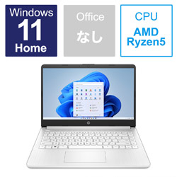 HP ノートパソコン HP 14s ピュアホワイト 6F8S3PA-AANA [14.0型 /Windows11 Home /AMD Ryzen 5 /メモリ:8GB /SSD:256GB /無し /日本語版キーボード]