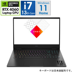 HP 80B37PA-AACQ ゲーミングノートパソコン OMEN Gaming Laptop16-wf0000 G1モデル(RTX 4060) シャドウブラック