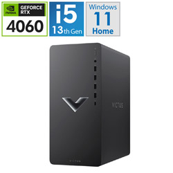 HP 8L9K7PA-AAAE ゲーミングデスクトップパソコン Victus 15L Gaming TG02-1000 G1モデル(RTX 4060)