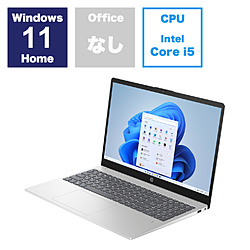 HP ノートパソコン HP 15 ナチュラルシルバー 9H009PA-AAAA [15.6型 /Windows11 Home /intel Core i5 /メモリ:16GB /SSD:512GB /無し /日本語版キーボード /2024年1月モデル]