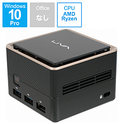 ECS LIVAQ3P-8/128-W10Pro(V1605B) デスクトップパソコン LIVA Q3 PLUS [モニター無し /Windows10 Pro /AMD Ryzen Embedded /メモリ:8GB /eMMC:128GB /2022年10月モデル]