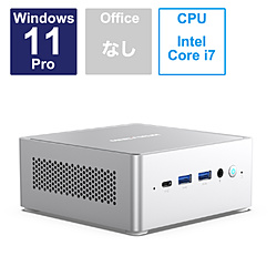 MINISFORUM NPB7-32/512-W11Pro(i7-13700H) デスクトップパソコン NPB7 [モニター無し /Windows11 Pro /intel Core i7 /メモリ:32GB /SSD:512GB /無し /2023年6月モデル]