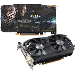 NVIDIA GeForce GTX 960 ［PCI-Express 3.0 x16・2GB］ ZOTAC GeForce GTX 960 AMP Edition METAL GEAR SOLID V （ゲームクーポン付属） ZTGTX96-2GD5AMPMGS01/ZT-90307-10J