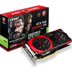 MSI GeForce GTX 960 GTX960 GAMING2G MGSV