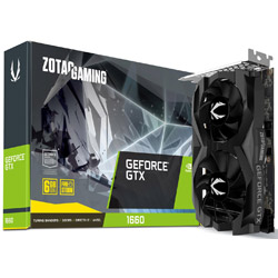 ZOTAC GAMING GeForce GTX 1660 6GB GDDR5 ZTGTX1660-6GB/ZT-T16600F-10L