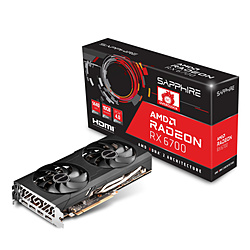 SAPPHIRE RADEON RX 6700 GAMING OC 10GB GDDR6 HDMI / TRIPLE DP SAP-RX6700OC10GB/11321-03-20G