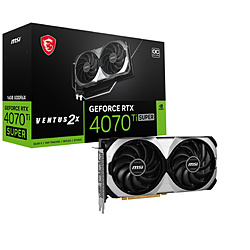 MSI GeForce RTX 4070 Ti SUPER 16G VENTUS 2X OC GeForceRTX4070TiSUPER16GVENTUS2XOC/NV