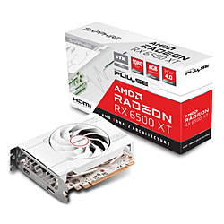 SAPPHIRE PULSE Radeon RX 6500 XT ITX PURE GAMING OC 8GB GDDR6 ホワイト SAP-RX6500XTPURE-8GBITX/11314-06-20G