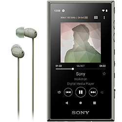SONY ウォークマンWALKMAN2019年モデル[カナル型イヤホン付属] Aシリーズ アッシュグリーン NW-A105HN [ハイレゾ対応 /対応 /32GB]