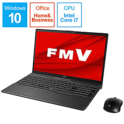 FUJITSU ノートパソコン LIFEBOOK(ライフブック)AH-X/D3 ブライトブラック FMVAXD3B [15.6型 /Windows10 Home /intel Core i7 /メモリ:8GB /SSD:1TB /Office HomeandBusiness /2019年10月モデル]