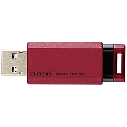 ELECOM ESD-EPK1000GRD 外付けSSD USB-A接続 PS5/PS4、録画対応(Chrome/iPadOS/iOS/Mac/Windows11対応) レッド