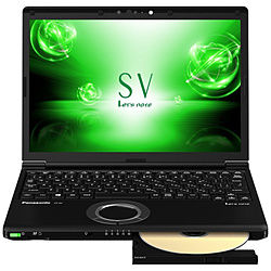 Panasonic ノートパソコン Let’s note(レッツノート) SVシリーズ【LTE対応モデル】 ブラック CF-SV7JFQQR [12.1型 /Windows10 Pro /intel Core i7 /Office HomeandBusiness /メモリ:8GB /SSD:512GB /2018年10月モデル]