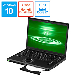 Panasonic ノートパソコン Let’s note(レッツノート)SVシリーズ【LTE対応モデル】 ブラック CF-SV8GFNQR [12.1型 /Windows10 Pro /intel Core i7 /Office HomeandBusiness /メモリ:8GB /SSD:512GB /2019年10月モデル]