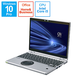 Panasonic ノートパソコン レッツノートQVシリーズ ブラック&シルバー CF-QV9ADMQR [12.0型 /Windows10 Pro /intel Core i5 /メモリ:16GB /SSD:256GB /Office HomeandBusiness /2020年10月モデル]