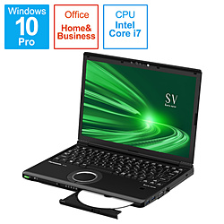 Panasonic ノートパソコン レッツノート SVシリーズ(LTE) ブラック CF-SV1DFNQR [12.1型 /Windows10 Pro /intel Core i7 /Office HomeandBusiness /メモリ:16GB /SSD:512GB /2021年1月モデル]