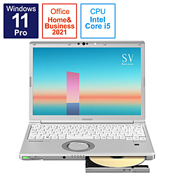 Panasonic ノートパソコン Let’s note(レッツノート) SVシリーズ シルバー CF-SV1JDSCR