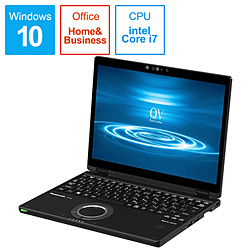 Panasonic ノートパソコン Let’s note(レッツノート)QVシリーズ【LTE対応モデル】 ブラック CF-QV8PFNQR [12.0型 /Windows10 Pro /intel Core i7 /Office HomeandBusiness /メモリ:8GB /SSD:512GB /2020年01月モデル]
