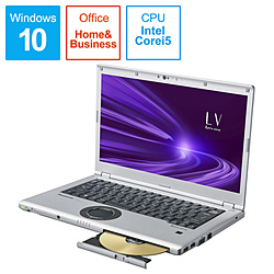 Panasonic ノートパソコン レッツノートLVシリーズ ブラック&シルバー CF-LV9HDMQR [14.0型 /Windows10 Pro /intel Core i5 /メモリ:16GB /SSD:256GB /Office HomeandBusiness /2020年6月モデル]