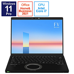 Panasonic ノートパソコン レッツノート FVシリーズ ブラック CF-FV1MDPCR [14.0型 /Windows11 Pro /intel Core i7 /メモリ:16GB /SSD:512GB /Office HomeandBusiness /2022年春モデル]