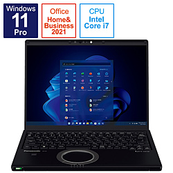Panasonic ノートパソコン レッツノート FVシリーズ(LTE) ブラック CF-FV3DFNCR [14.0型 /Windows11 Pro /intel Core i7 /メモリ:16GB /SSD:512GB /Office HomeandBusiness /日本語版キーボード /2022年7月モデル]
