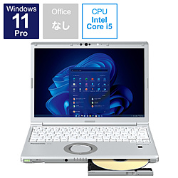 Panasonic ノートパソコン レッツノート SVシリーズ シルバー CF-SV2BDCCR [12.1型 /Windows11 Pro /intel Core i5 /メモリ:16GB /SSD:512GB /無し /日本語版キーボード /2022年6月モデル]
