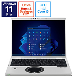 Panasonic ノートパソコン レッツノート FV ブラック&シルバー CF-FV3GDMCR [14.0型 /Windows11 Pro /intel Core i5 /メモリ:16GB /SSD:512GB /Office HomeandBusiness /日本語版キーボード /2022年秋冬モデル]