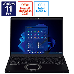 Panasonic ノートパソコン レッツノート FV(LTE) ブラック CF-FV3HFNCR [14.0型 /Windows11 Pro /intel Core i7 /メモリ:16GB /SSD:512GB /Office Home and Business /日本語版キーボード /2022年秋冬モデル]