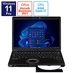 Panasonic ノートパソコン レッツノート SV(LTE/BD) ブラック CF-SV2HFNCR [12.1型 /Windows11 Pro /intel Core i7 /メモリ:16GB /SSD:512GB /Office HomeandBusiness /日本語版キーボード /2022年秋冬モデル]