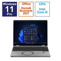 Panasonic ノートパソコン レッツノート QR(タッチパネル) カームグレイ CF-QR4ADMCR [12.4型 /Windows11 Pro /intel Core i5 /メモリ:16GB /SSD:512GB /Office Home and Business /日本語版キーボード /2023年6月モデル]