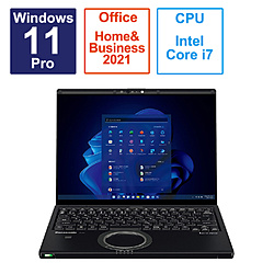 Panasonic ノートパソコン レッツノート FV(タッチパネル) ブラック CF-FV4BDPCR [14.0型 /Windows11 Pro /intel Core i7 /メモリ:16GB /SSD:512GB /Office Home and Business /日本語版キーボード /2023年6月モデル]