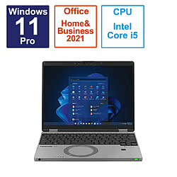 Panasonic ノートパソコン レッツノート SR カームグレイ CF-SR4ADMCR [12.4型 /Windows11 Pro /intel Core i5 /メモリ:16GB /SSD:512GB /Office Home and Business /日本語版キーボード /2023年6月モデル]