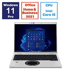 Panasonic ノートパソコン レッツノート FV ブラック&シルバー CF-FV4CDMCR [14.0型 /Windows11 Pro /intel Core i5 /メモリ:16GB /SSD:512GB /Office Home and Business /日本語版キーボード /2024年1月モデル]