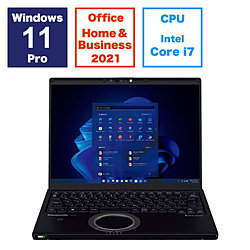 Panasonic ノートパソコン レッツノート FV ブラック CF-FV4DDNCR [14.0型 /Windows11 Pro /intel Core i7 /メモリ:16GB /SSD:512GB /Office Home and Business /日本語版キーボード /2024年1月モデル]
