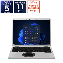 Panasonic ノートパソコン レッツノート FV ブラック&シルバー CF-FV5EDMCR [14.0型 /Windows11 Pro /intel Core Ultra 5 /メモリ:16GB /SSD:512GB /Office Home and Business /日本語版キーボード /2024年夏モデル]