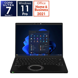 Panasonic ノートパソコン レッツノート FV ブラック CF-FV5FDNCR [14.0型 /Windows11 Pro /intel Core Ultra 7 /メモリ:16GB /SSD:512GB /Office Home and Business /日本語版キーボード /2024年6月モデル]