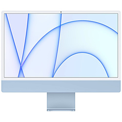 iMac 24インチ 2021 M1 (8CPU/8GPU) メモリ8GB SSD256GB MGPK3J/A ブルー