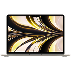 MacBook Air 13インチ Apple M2チップ搭載モデル [2022年モデル /SSD 256GB /メモリ 8GB /8コアCPUと8コアGPU ] スターライト MLY13J/A スターライト MLY13J/A