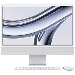 iMac 24インチ 2023 M3 (8CPU/10GPU) メモリ8GB SSD256GB MQRJ3J/A シルバー