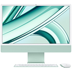 iMac 24インチ 2023 M3 (8CPU/10GPU) メモリ8GB SSD256GB MQRN3J/A グリーン