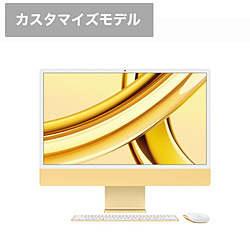 iMac 24インチ 2023 M3 (8CPU/10GPU) メモリ8GB SSD512GB CTO202311YE イエロー
