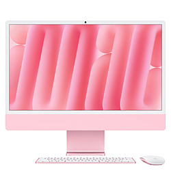 iMac 24インチ 2024 M4 (10CPU/10GPU) メモリ24GB SSD512GB CTOMD2U4JA ピンク Nano-textureガラス