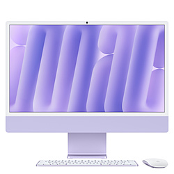 iMac 24インチ 2024 M4 (10CPU/10GPU) メモリ24GB SSD512GB CTOIMAC202411PL パープル Nano-textureガラス