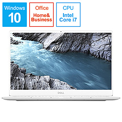 DELL ノートパソコン XPS 13 9380 フロスト&アークティックホワイト MX73-9HHBFW [13.3型 /Windows10 Home /intel Core i7 /Office HomeandBusiness /メモリ:8GB /SSD:256GB /2019年春モデル]