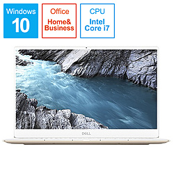 DELL ノートパソコン XPS 13 9380 ローズゴールド&アークティックホワイト MX73T-9HHBRW [13.3型 /Windows10 Home /intel Core i7 /Office HomeandBusiness /メモリ:16GB /SSD:512GB /2019年春モデル]