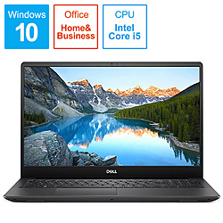 DELL ノートパソコン Inspiron 15 7000 7590 ブラック NI765-9NHBC [15.6型 /Windows10 Home /intel Core i5 /メモリ:8GB /SSD:256GB /Office Home and Business /2019年夏モデル]